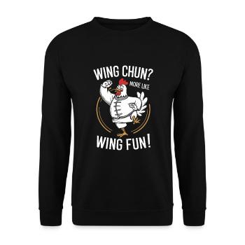 Kung Fu Chinesisches Kung Fu Asiatisches Kung Fu - Unisex Pullover - Schwarz - Vorne - Alina (178cm) & Michal (187cm)