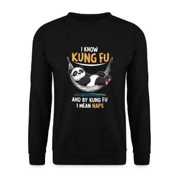 Kung Fu Chinesisches Kung Fu Asiatisches Kung Fu - Unisex Pullover - Schwarz - Vorne - Alina (178cm) & Michal (187cm)