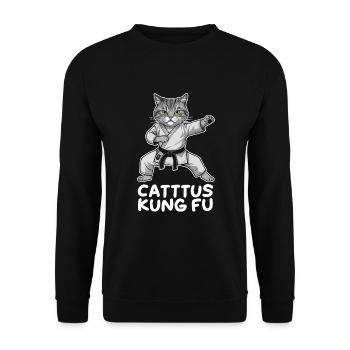 Kung Fu Chinesisches Kung Fu Asiatisches Kung Fu - Unisex Pullover - Schwarz - Vorne - Alina (178cm) & Michal (187cm)