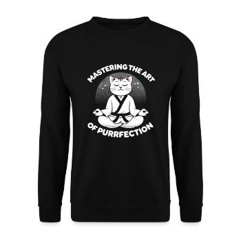 Kung Fu Chinese Kung Fu Asian Kung Fu - Unisex Sweatshirt - black - Front - Alina (178cm) & Michal (187cm)