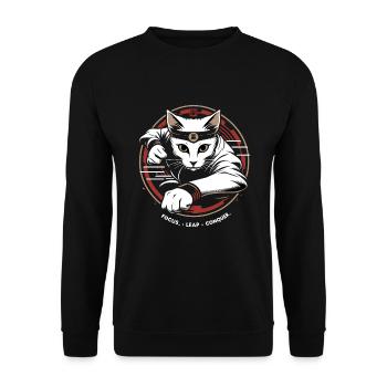 Kung Fu Chinesisches Kung Fu Asiatisches Kung Fu - Unisex Pullover - Schwarz - Vorne - Alina (178cm) & Michal (187cm)