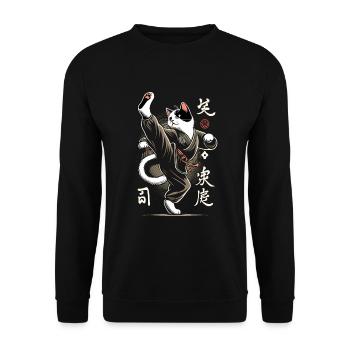 Kung Fu Chinesisches Kung Fu Asiatisches Kung Fu - Unisex Pullover - Schwarz - Vorne - Alina (178cm) & Michal (187cm)