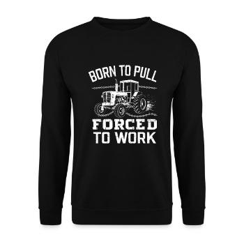 Tracteur tirant un tracteur Tracteur tirant un tracteur Power Farm - Sweat-shirt Unisexe - noir - Devant - Alina (178cm) & Michal (187cm)