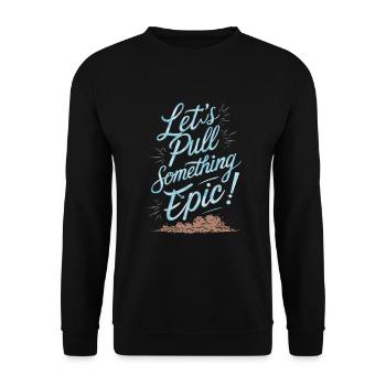 Tracteur tirant un tracteur Tracteur tirant un tracteur Power Farm - Sweat-shirt Unisexe - noir - Devant - Alina (178cm) & Michal (187cm)