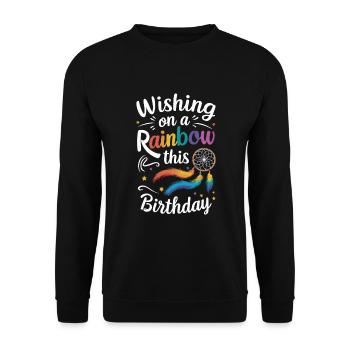 Naissancegay Gay Pride Drapeau Mois de la fierté Égalité des droits - Sweat-shirt Unisexe - noir - Devant - Alina (178cm) & Michal (187cm)