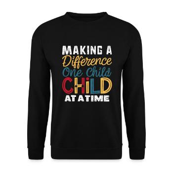 Sonderpädagogik-lehrer "sped Teacher Inclusion" - Unisex Sweatshirt - black - Front - Alina (178cm) & Michal (187cm)