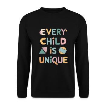 Sonderpädagogik-lehrer "sped Teacher Inclusion" - Unisex Sweatshirt - black - Front - Alina (178cm) & Michal (187cm)