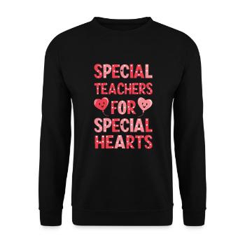 Sonderpädagogik-lehrer "sped Teacher Inclusion" - Unisex Sweatshirt - black - Front - Alina (178cm) & Michal (187cm)