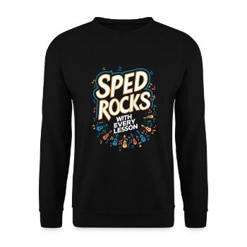 Sonderpädagogik-lehrer "sped Teacher Inclusion" - Unisex Sweatshirt - black - Front - Alina (178cm) & Michal (187cm)