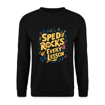Sonderpädagogik-lehrer "sped Teacher Inclusion" - Unisex Sweatshirt - black - Front - Alina (178cm) & Michal (187cm)