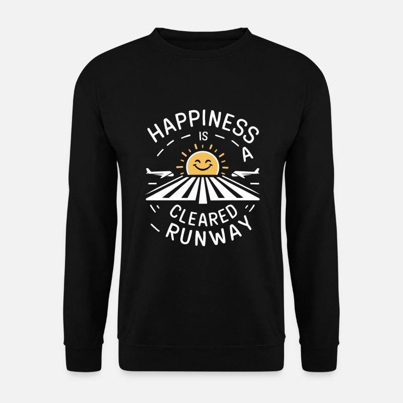 Air Traffic Controller Aircraft Flight Service - Unisex Pullover - Schwarz