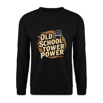 Air Traffic Controller Aircraft Flight Service - Unisex Sweatshirt - black - Front - Alina (178cm) & Michal (187cm)