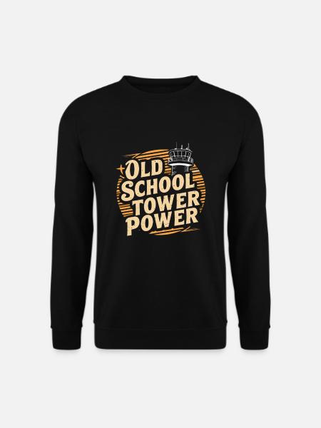 Air Traffic Controller Aircraft Flight Service - Unisex Pullover - Schwarz