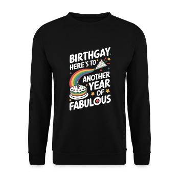 Naissancegay Gay Pride Drapeau Mois de la fierté Égalité des droits - Sweat-shirt Unisexe - noir - Devant - Alina (178cm) & Michal (187cm)