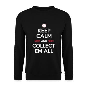 Cartes de baseball Joueur de baseball Fan de baseball Cadeau - Sweat-shirt Unisexe - noir - Devant - Alina (178cm) & Michal (187cm)