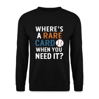 Cartes de Baseball joueur de Baseball Fan de Baseball cadeau - Sweat-shirt Unisexe - noir - Devant - Alina (178cm) & Michal (187cm)