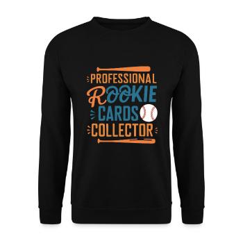 Cartes de Baseball joueur de Baseball Fan de Baseball cadeau - Sweat-shirt Unisexe - noir - Devant - Alina (178cm) & Michal (187cm)
