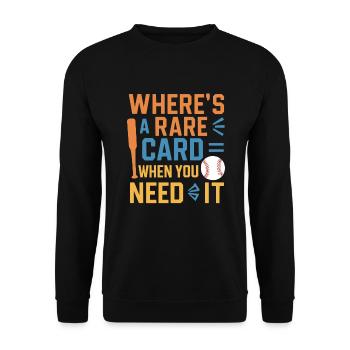 Cartes de Baseball joueur de Baseball Fan de Baseball cadeau - Sweat-shirt Unisexe - noir - Devant - Alina (178cm) & Michal (187cm)