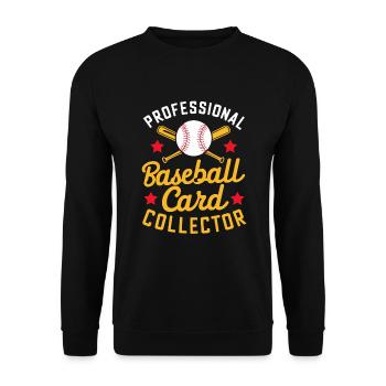 Cartes de Baseball joueur de Baseball Fan de Baseball cadeau - Sweat-shirt Unisexe - noir - Devant - Alina (178cm) & Michal (187cm)