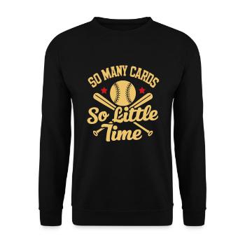 Cartes de Baseball joueur de Baseball Fan de Baseball cadeau - Sweat-shirt Unisexe - noir - Devant - Alina (178cm) & Michal (187cm)
