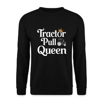 Tracteur tirant Tracteur Tracteur Tracteur Ferme Électrique - Sweat-shirt Unisexe - noir - Devant - Alina (178cm) & Michal (187cm)