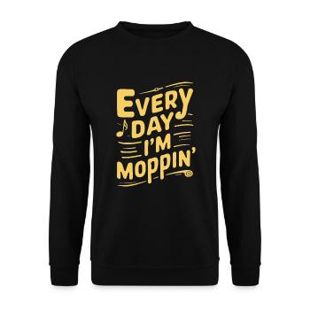 School administrators School staff Caretakers - Unisex Sweatshirt - black - Front - Alina (178cm) & Michal (187cm)