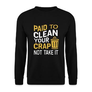 School administrators School staff Caretakers - Unisex Sweatshirt - black - Front - Alina (178cm) & Michal (187cm)