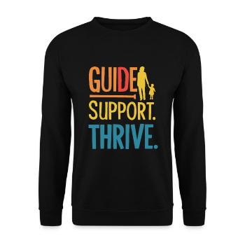 Sonderpädagogik-lehrer „sped Teacher Inclusion“ - Unisex Sweatshirt - black - Front - Alina (178cm) & Michal (187cm)