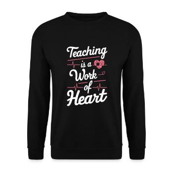 Sonderpädagogik-lehrer „sped Teacher Inclusion“ - Unisex Sweatshirt - black - Front - Alina (178cm) & Michal (187cm)