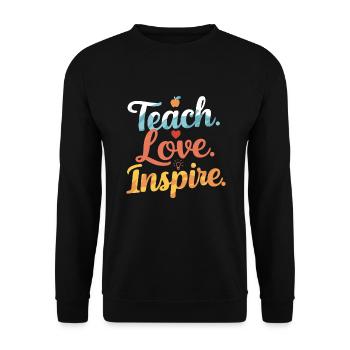 Sonderpädagogik-lehrer „sped Teacher Inclusion“ - Unisex Sweatshirt - black - Front - Alina (178cm) & Michal (187cm)