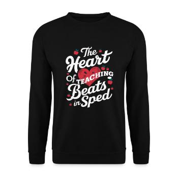 Sonderpädagogik-lehrer „sped Teacher Inclusion“ - Unisex Sweatshirt - black - Front - Alina (178cm) & Michal (187cm)