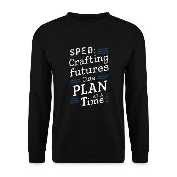 Sonderpädagogik-lehrer „sped Teacher Inclusion“ - Unisex Sweatshirt - black - Front - Alina (178cm) & Michal (187cm)