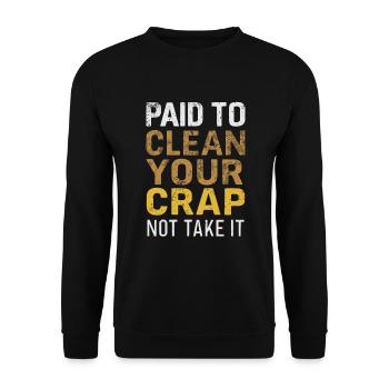 School administrators School staff Caretakers - Unisex Sweatshirt - black - Front - Alina (178cm) & Michal (187cm)