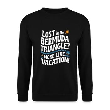 Mysterious disappearances in the Bermuda Triangle - Unisex Sweatshirt - black - Front - Alina (178cm) & Michal (187cm)