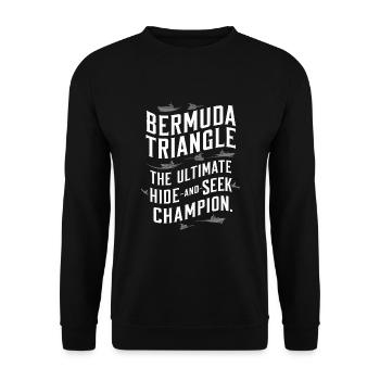 Mysterious disappearances in the Bermuda Triangle - Unisex Sweatshirt - black - Front - Alina (178cm) & Michal (187cm)