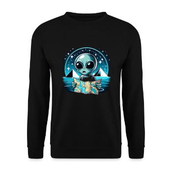Mysterious disappearances in the Bermuda Triangle - Unisex Sweatshirt - black - Front - Alina (178cm) & Michal (187cm)