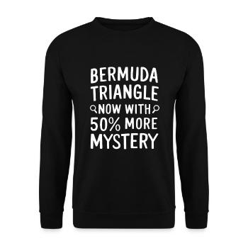 Mysterious disappearances in the Bermuda Triangle - Unisex Sweatshirt - black - Front - Alina (178cm) & Michal (187cm)