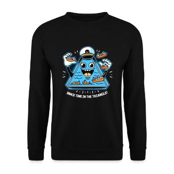 Mysterious disappearances in the Bermuda Triangle - Unisex Sweatshirt - black - Front - Alina (178cm) & Michal (187cm)
