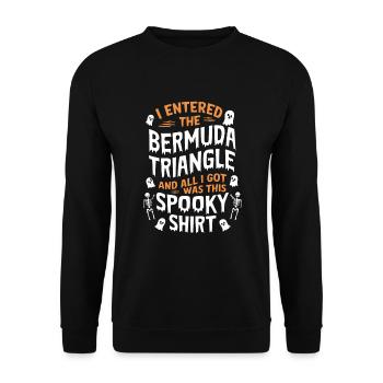 Mysterious disappearances in the Bermuda Triangle - Unisex Sweatshirt - black - Front - Alina (178cm) & Michal (187cm)