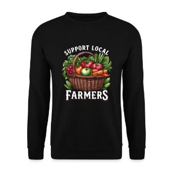 Marché fermier Agriculture Agriculture Alimentation - Sweat-shirt Unisexe - noir - Devant - Alina (178cm) & Michal (187cm)