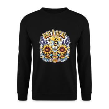 Marché fermier Agriculture Alimentation - Sweat-shirt Unisexe - noir - Devant - Alina (178cm) & Michal (187cm)