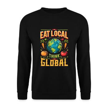 Marché fermier Agriculture Agriculture Alimentation - Sweat-shirt Unisexe - noir - Devant - Alina (178cm) & Michal (187cm)