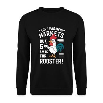 Marché fermier Agriculture Agriculture Alimentation - Sweat-shirt Unisexe - noir - Devant - Alina (178cm) & Michal (187cm)