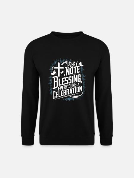 Gebetslieder Jesus Christus Religiöse Musik - Unisex Pullover - Schwarz