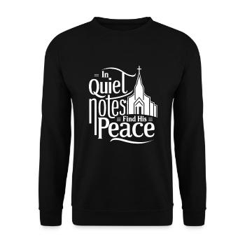 Prayer Songs Jesus Christ Religious Music - Unisex Sweatshirt - black - Front - Alina (178cm) & Michal (187cm)