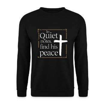 Prayer Songs Jesus Christ Religious Music - Unisex Sweatshirt - black - Front - Alina (178cm) & Michal (187cm)