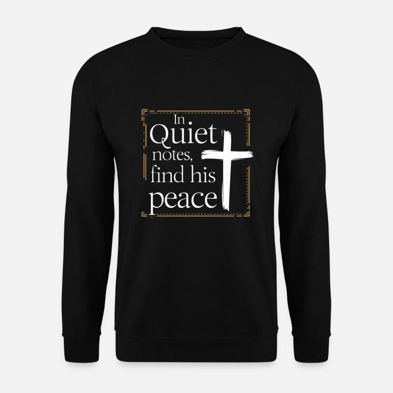 Gebetslieder Jesus Christus Religiöse Musik - Unisex Pullover - Schwarz