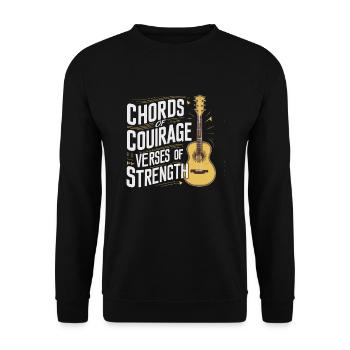 Prayer Songs Jesus Christ Religious Music - Unisex Sweatshirt - black - Front - Alina (178cm) & Michal (187cm)