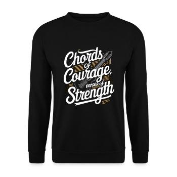 Prayer Songs Jesus Christ Religious Music - Unisex Sweatshirt - black - Front - Alina (178cm) & Michal (187cm)