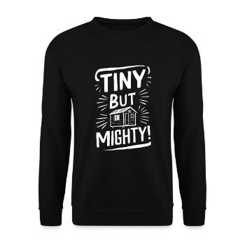 Rolling Tiny House Mode de vie minimaliste - Sweat-shirt Unisexe - noir - Devant - Alina (178cm) & Michal (187cm)